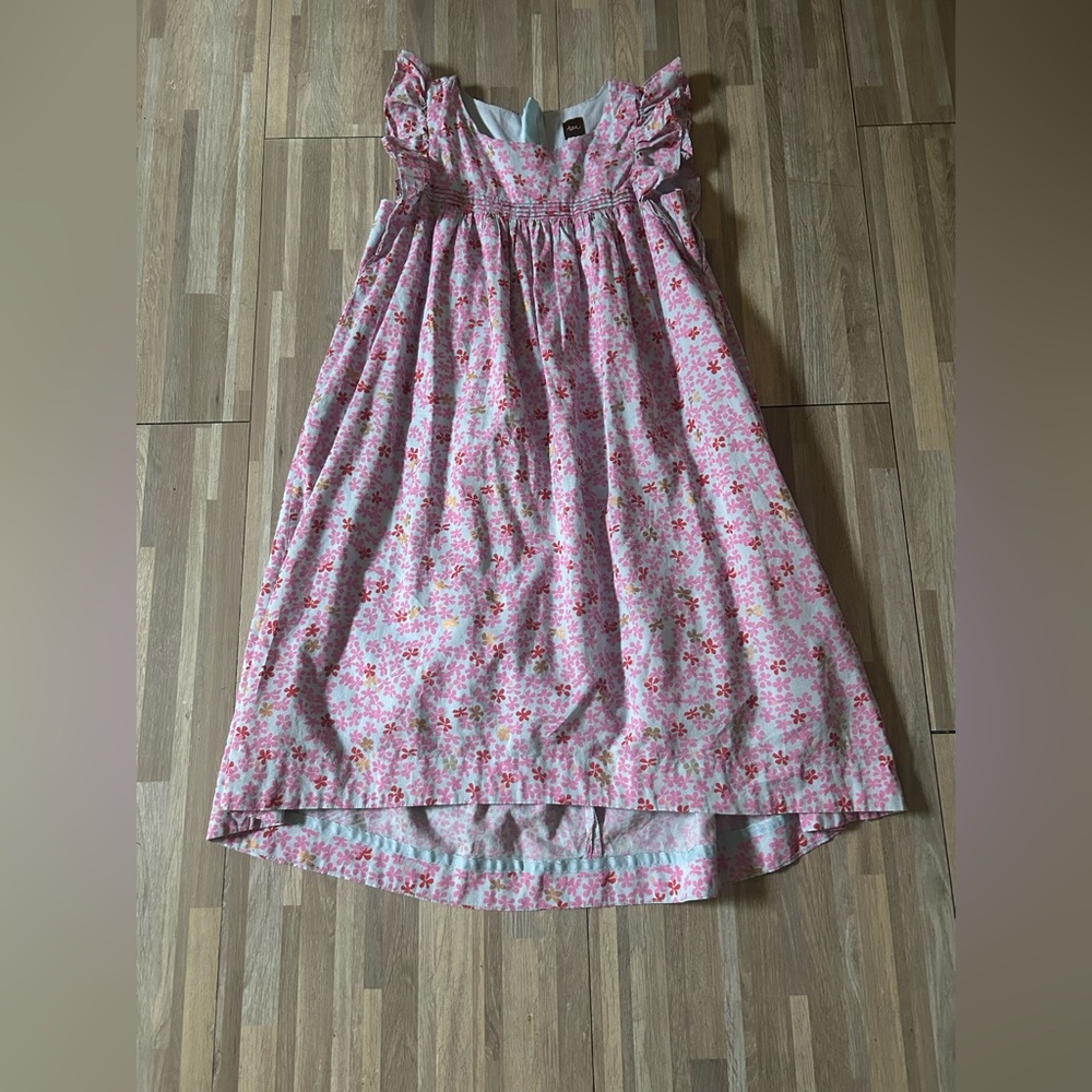 Girl’s Tea Collection Floral High-Low Dress Size 7 Easter